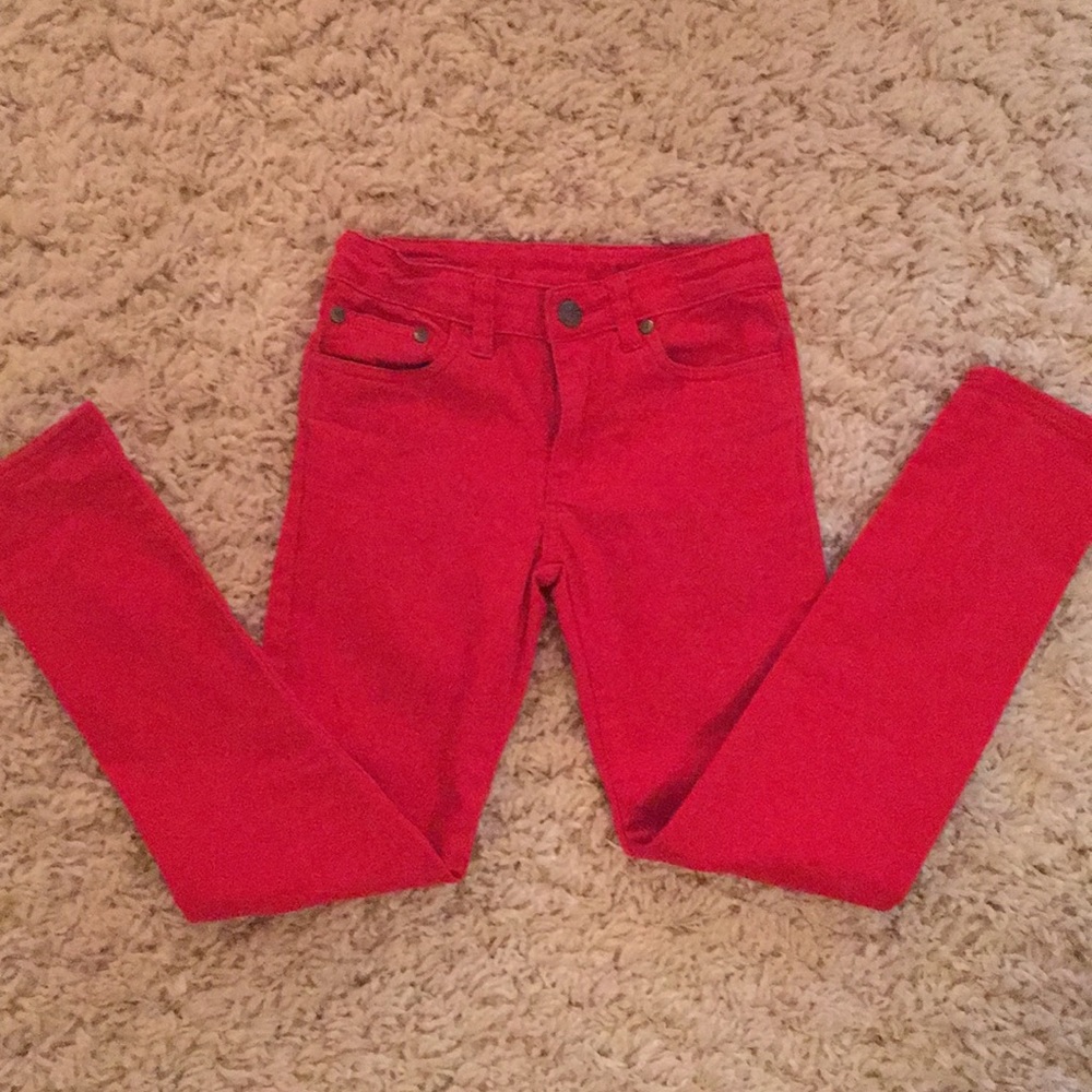 Girls KC Parker Red Jeans; Size 8